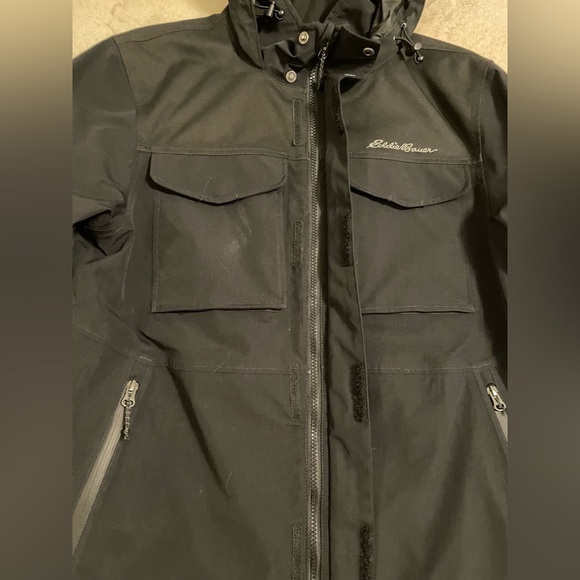 Eddie Bauer, Men's Chopper 2.0 Waterproof Rain / Wind / Ski Jacket, Black, Small - Picture 4 of 12